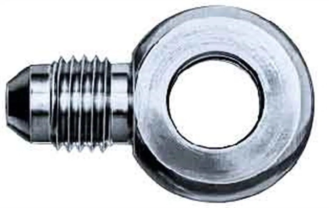 FCM2949 – AEROQUIP Banjo Fitting, -3 AN Male Flare 3/8 Inch Bolt Hole Steel